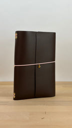 A5 Kunstleder Journal Cover | Dunkelbraun