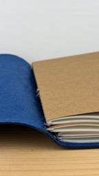 A5 Kunstleder Journal Cover | Dunkelblau