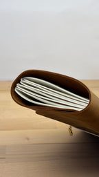 A5 Echtleder Journal Cover | Cognac