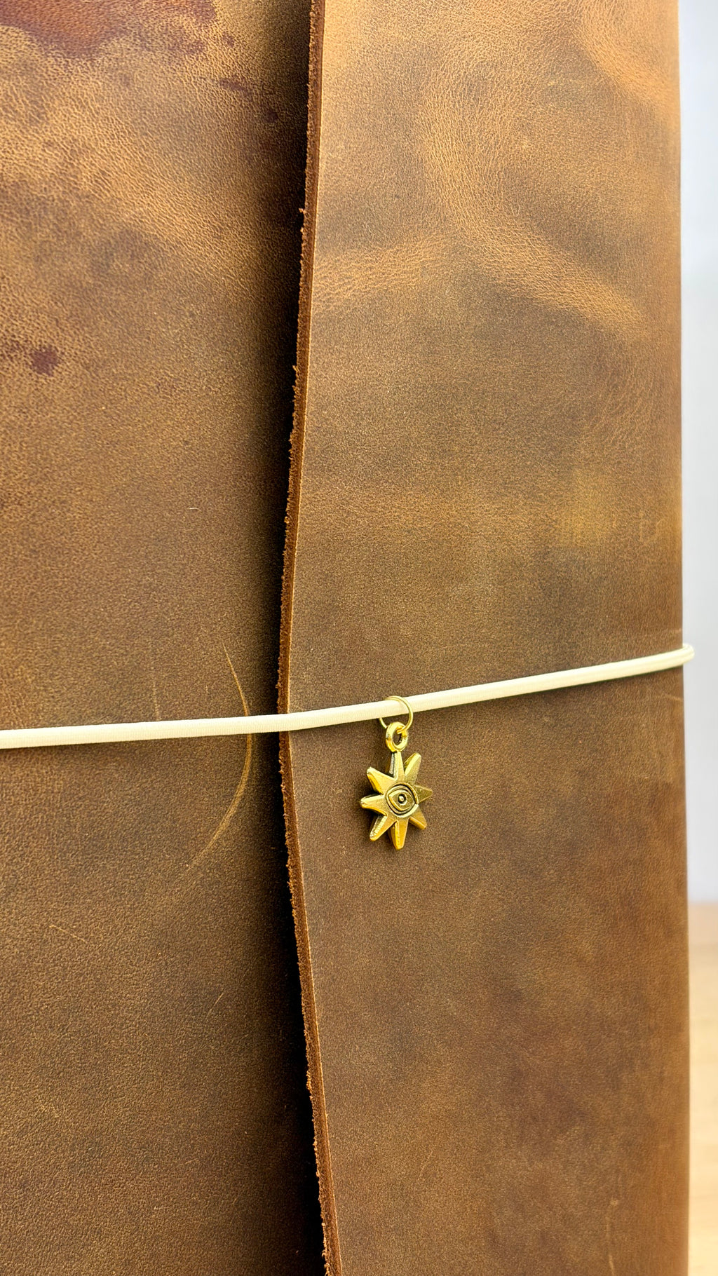 A5 Echtleder Journal Cover | Cognac