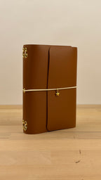 A6 Kunstleder Journal Cover | Braun