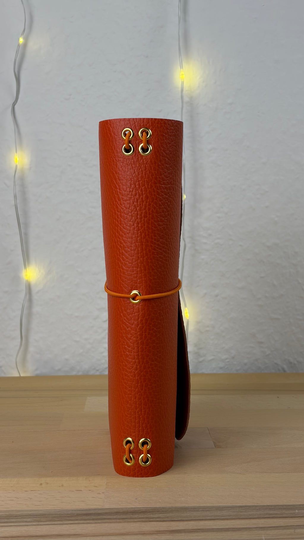 A5 Echtleder Journal Cover | Orange