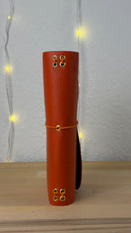 A5 Echtleder Journal Cover | Orange