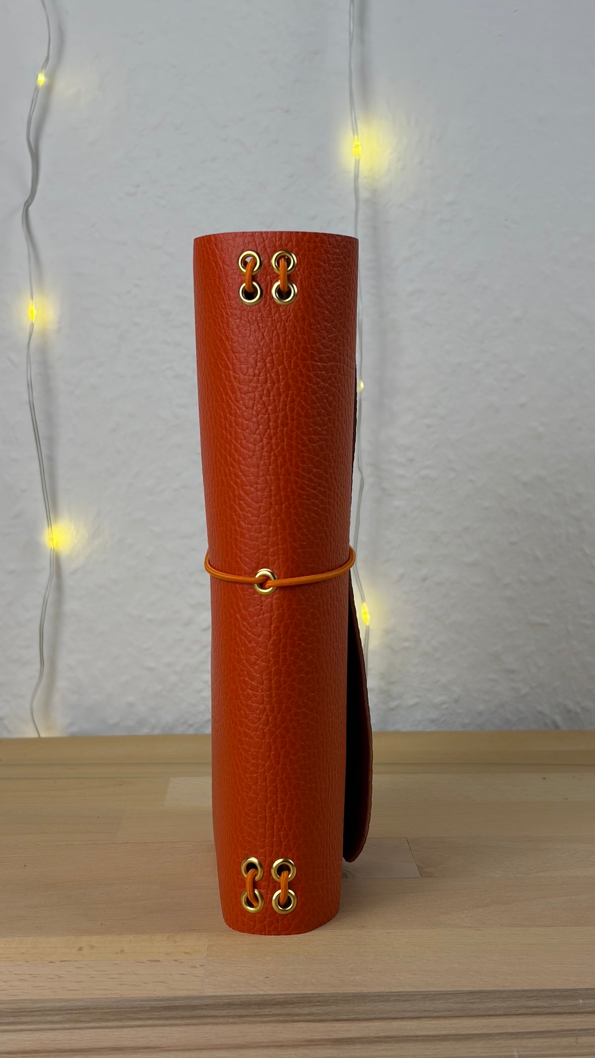 A5 Echtleder Journal Cover | Orange