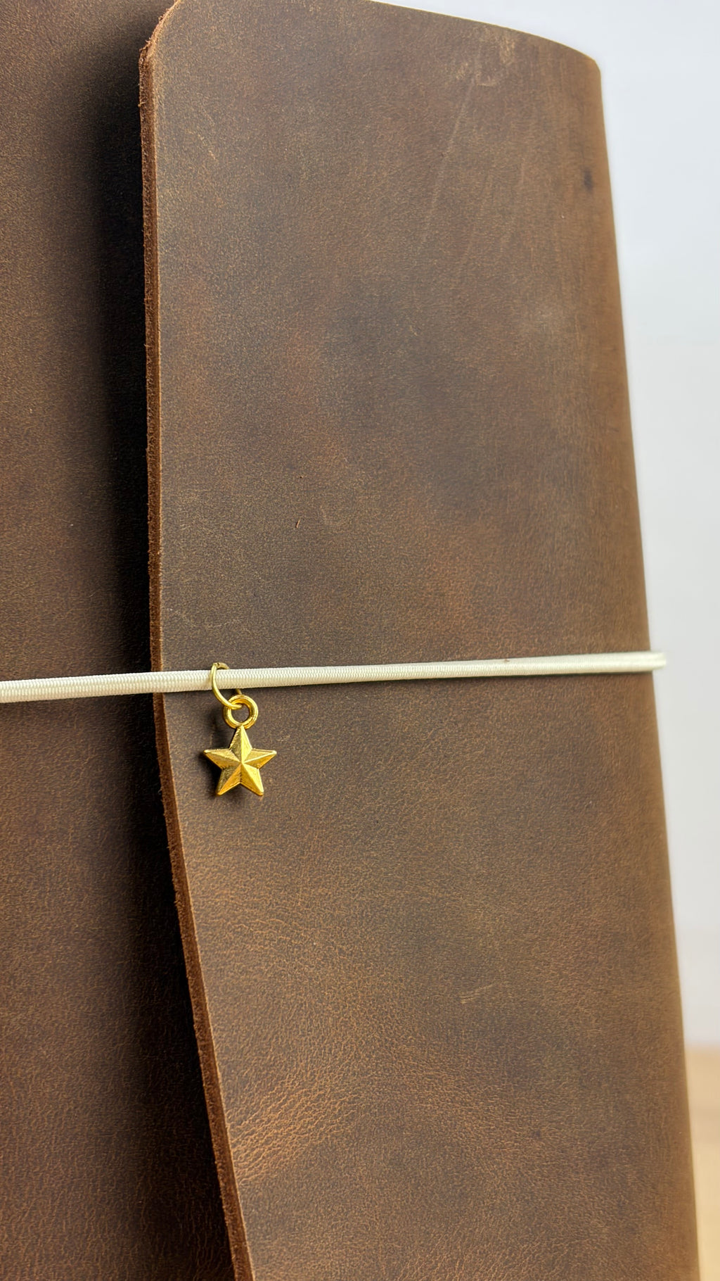 A6 Echtleder Journal Cover | Cognac