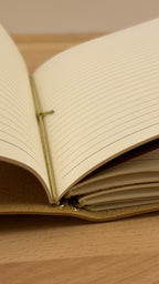 A5 Kunstleder Journal Cover | Gold