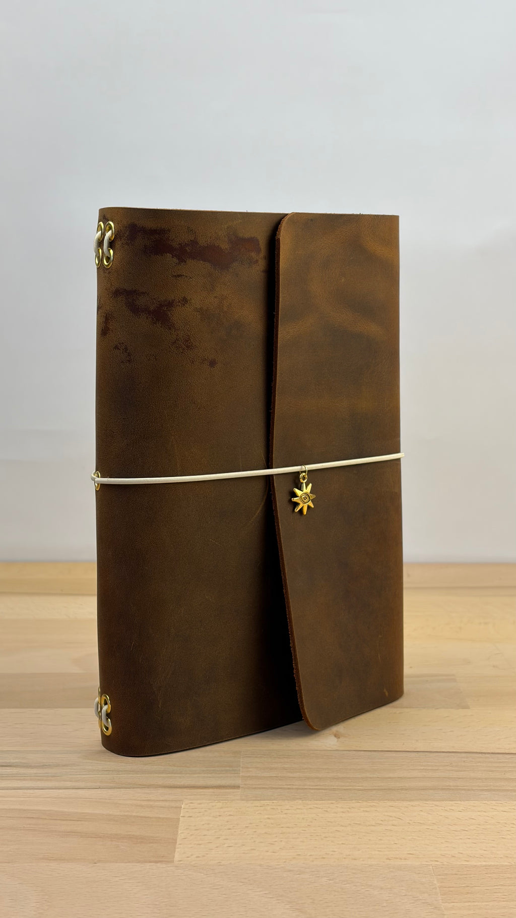 A5 Echtleder Journal Cover | Cognac