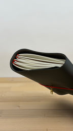 A5 Kunstleder Journal Cover | Schwarz