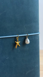 A5 Echtleder Journal Cover | Ozeanblau