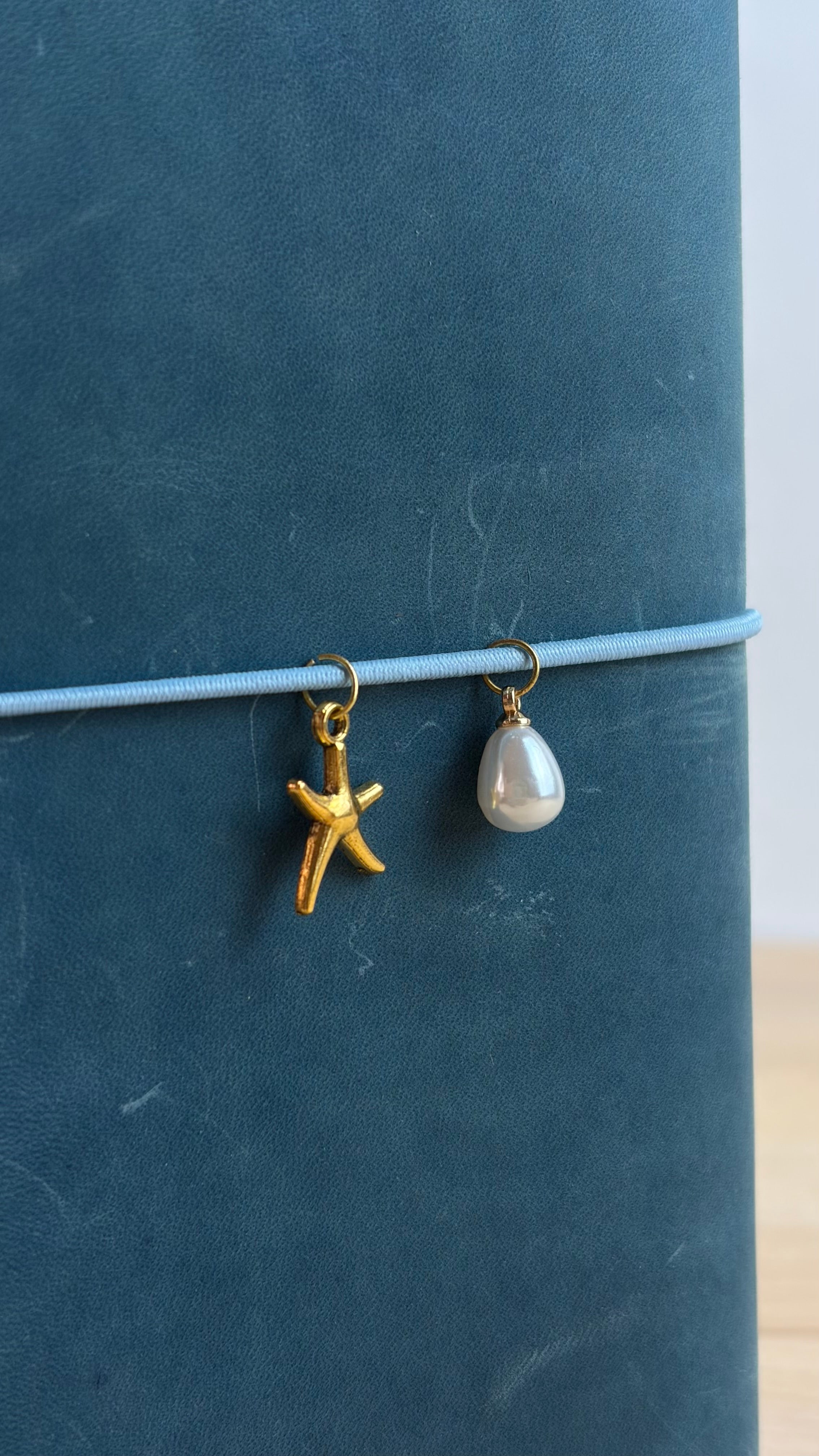 A5 Echtleder Journal Cover | Ozeanblau