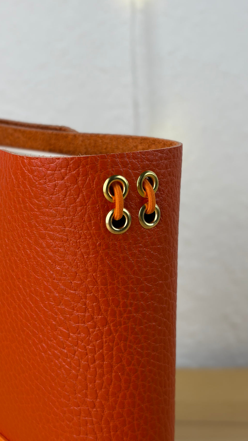 A5 Echtleder Journal Cover | Orange