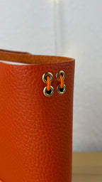 A5 Echtleder Journal Cover | Orange