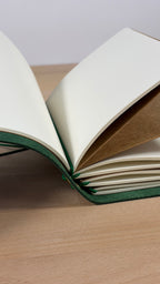 A6 Echtleder Journal Cover | Waldgrün