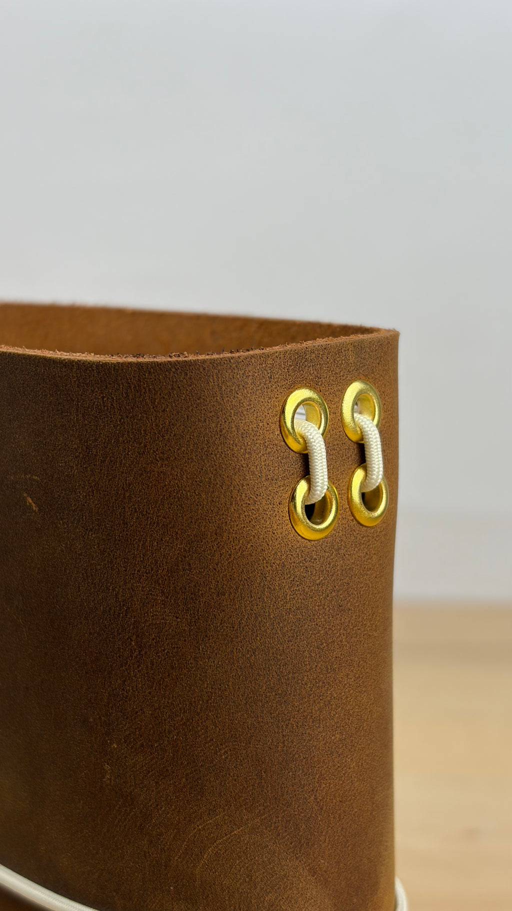 A6 Echtleder Journal Cover | Cognac
