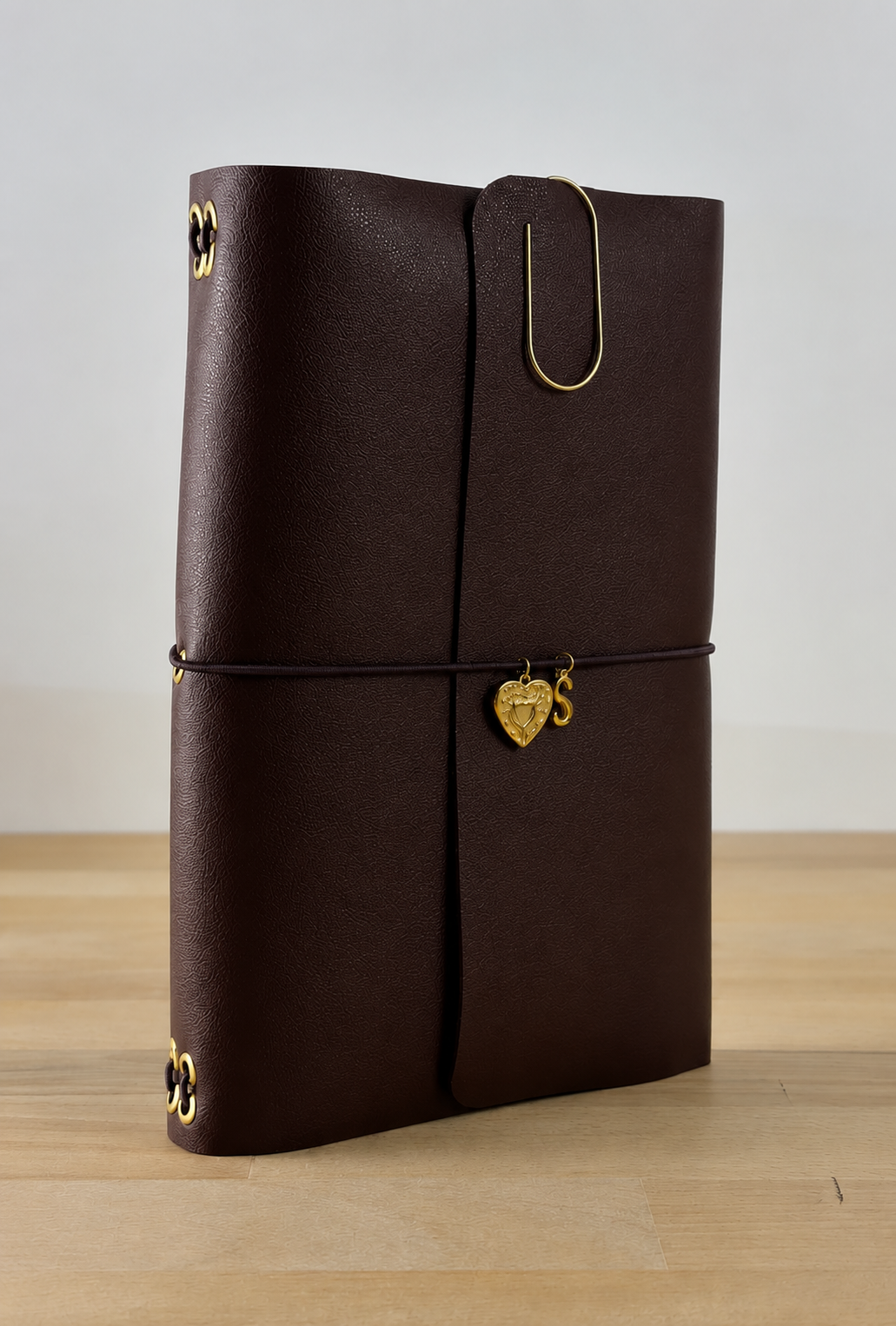 A5 Kunstleder Journal Cover | Dunkelbraun