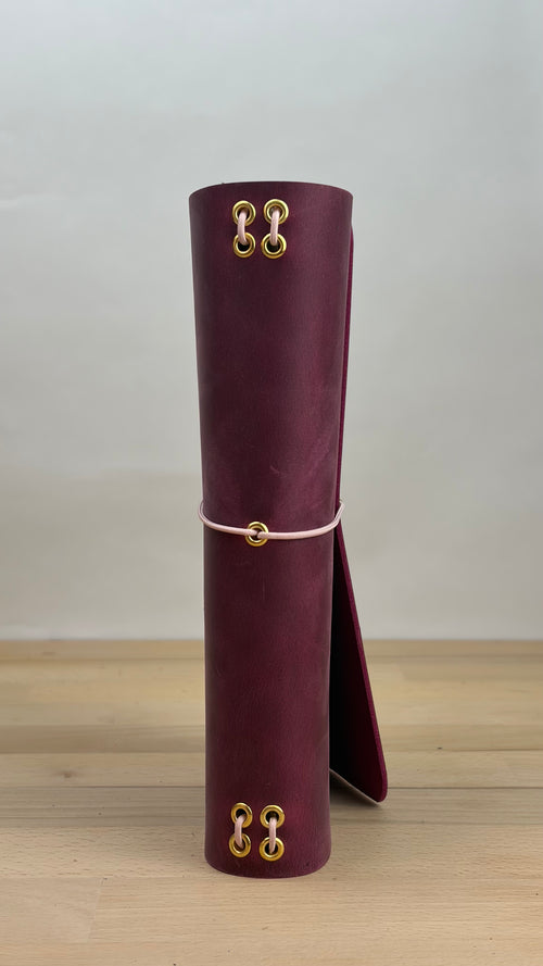 A5 Echtleder Journal Cover | Magenta