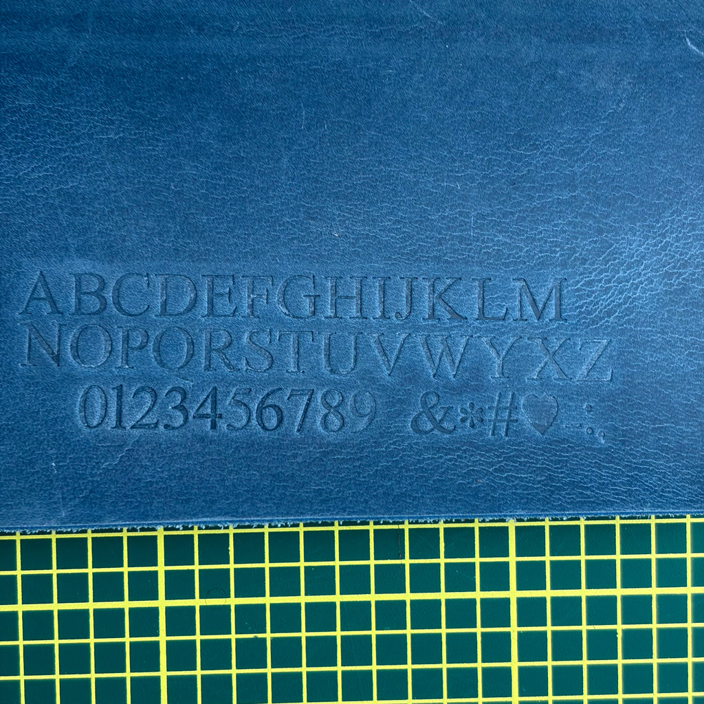 A5 Echtleder Journal Cover | Ozeanblau