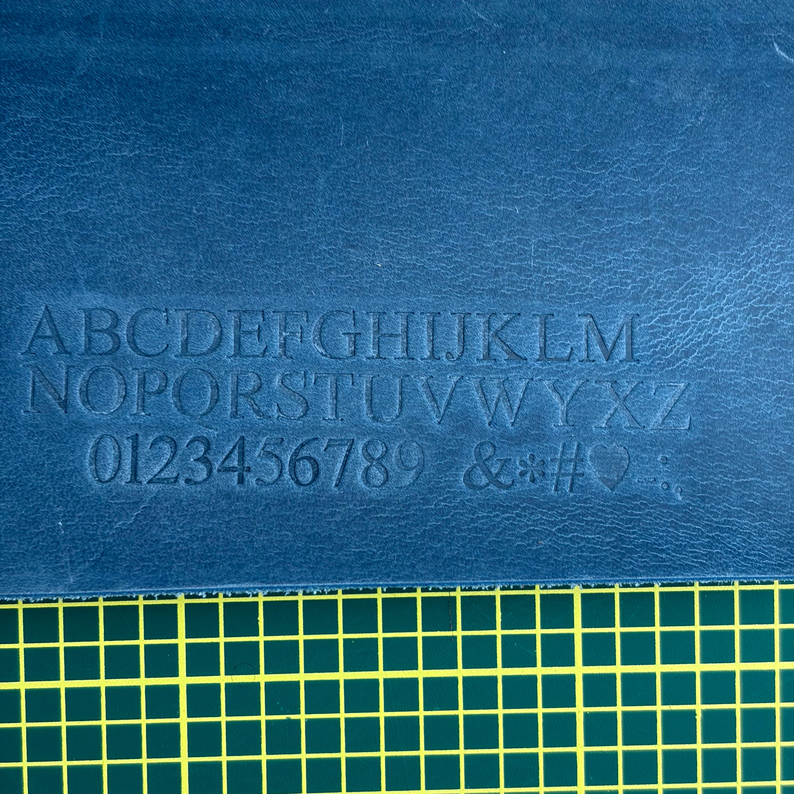 A5 Echtleder Journal Cover | Ozeanblau