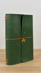 A5 Echtleder Journal Cover | Waldgrün