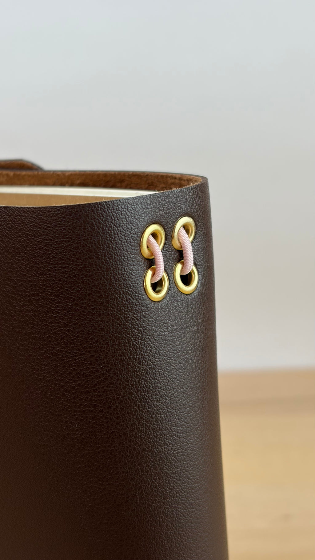 A5 Kunstleder Journal Cover | Dunkelbraun