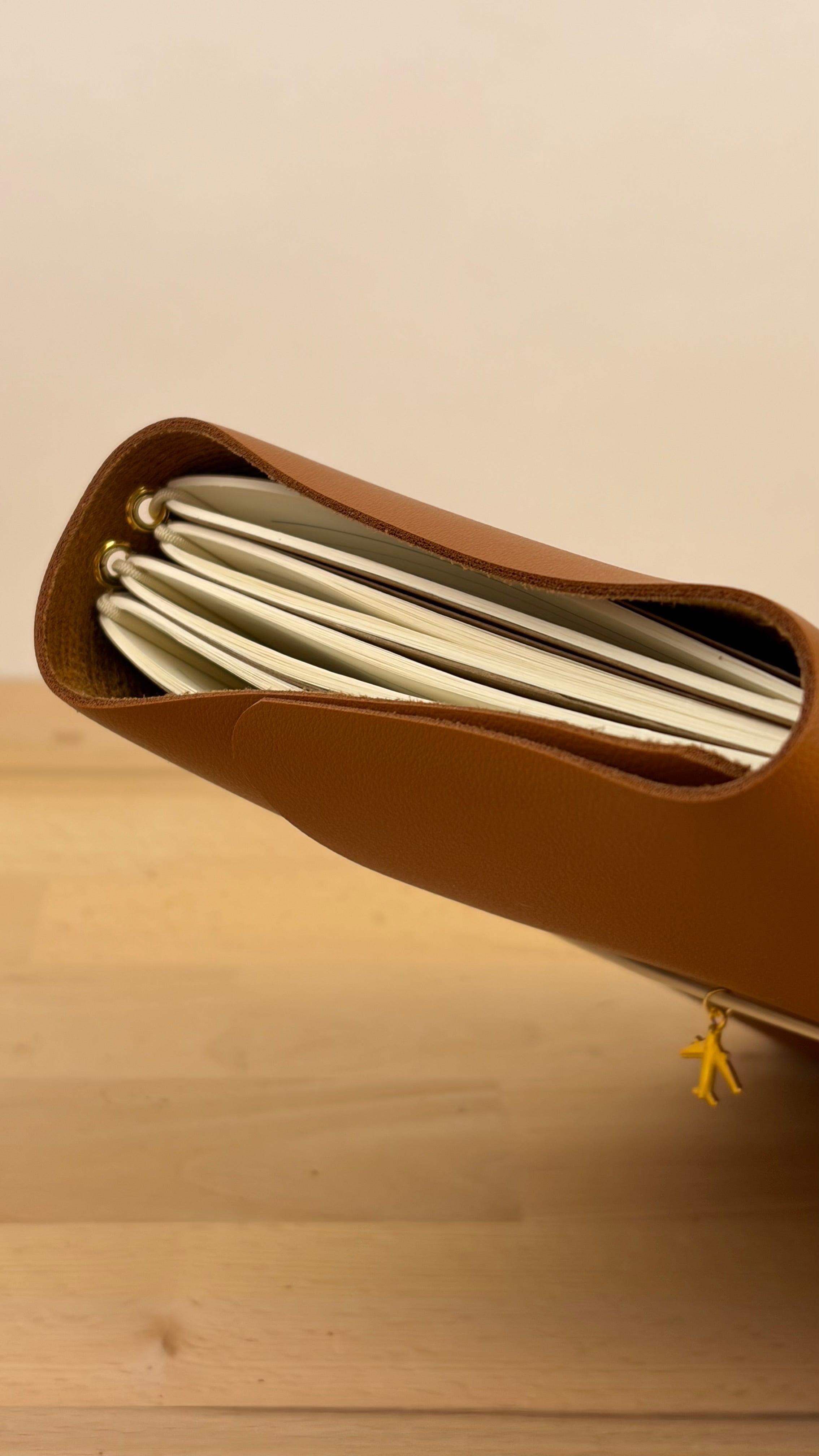 A5 Kunstleder Journal Cover | Braun