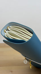 A6 Kunstleder Journal Cover | Hellblau