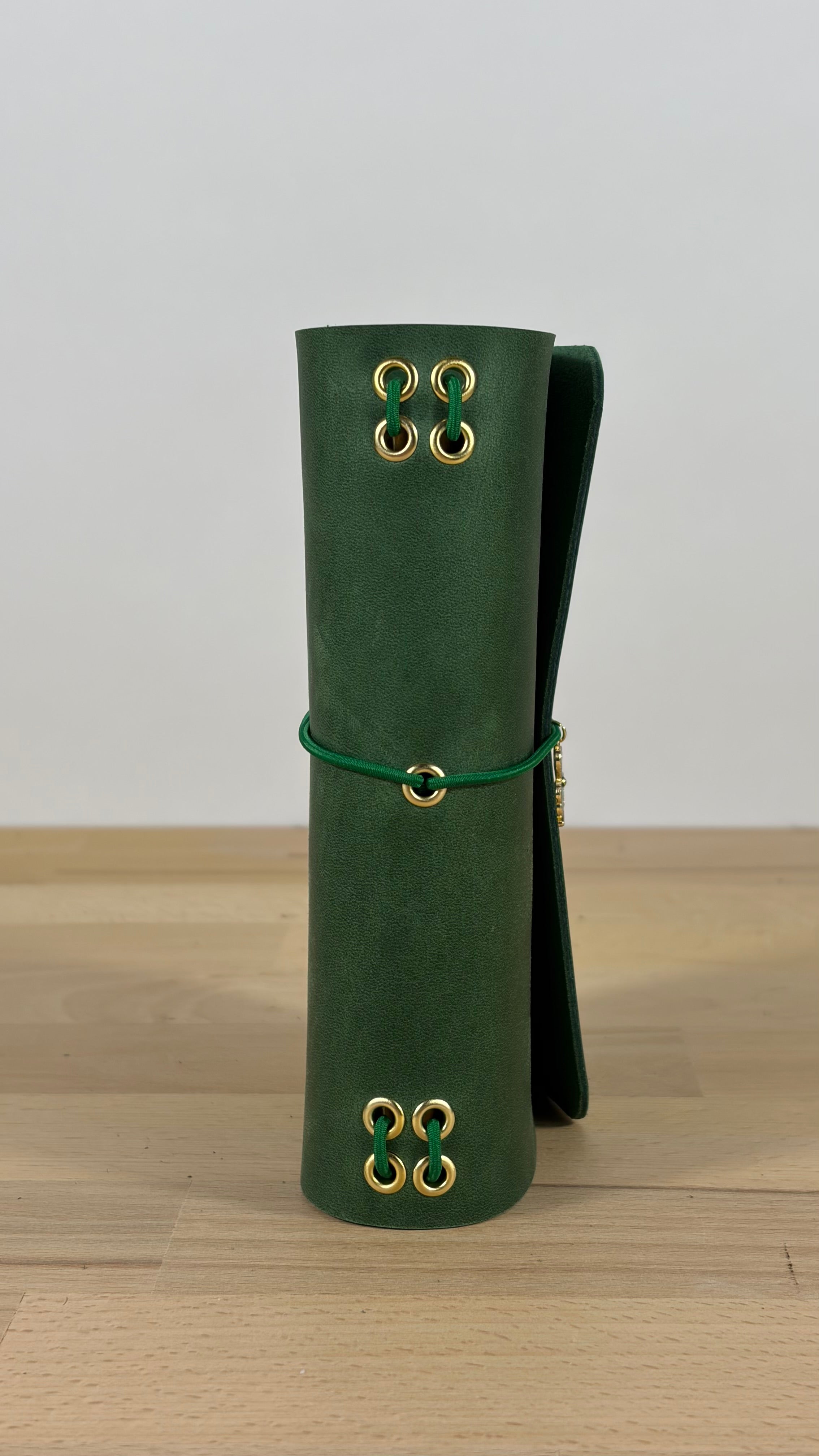 A6 Echtleder Journal Cover | Waldgrün