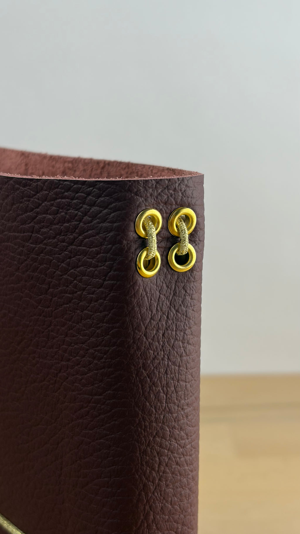 A5 Echtleder Journal Cover | Dunkelrot