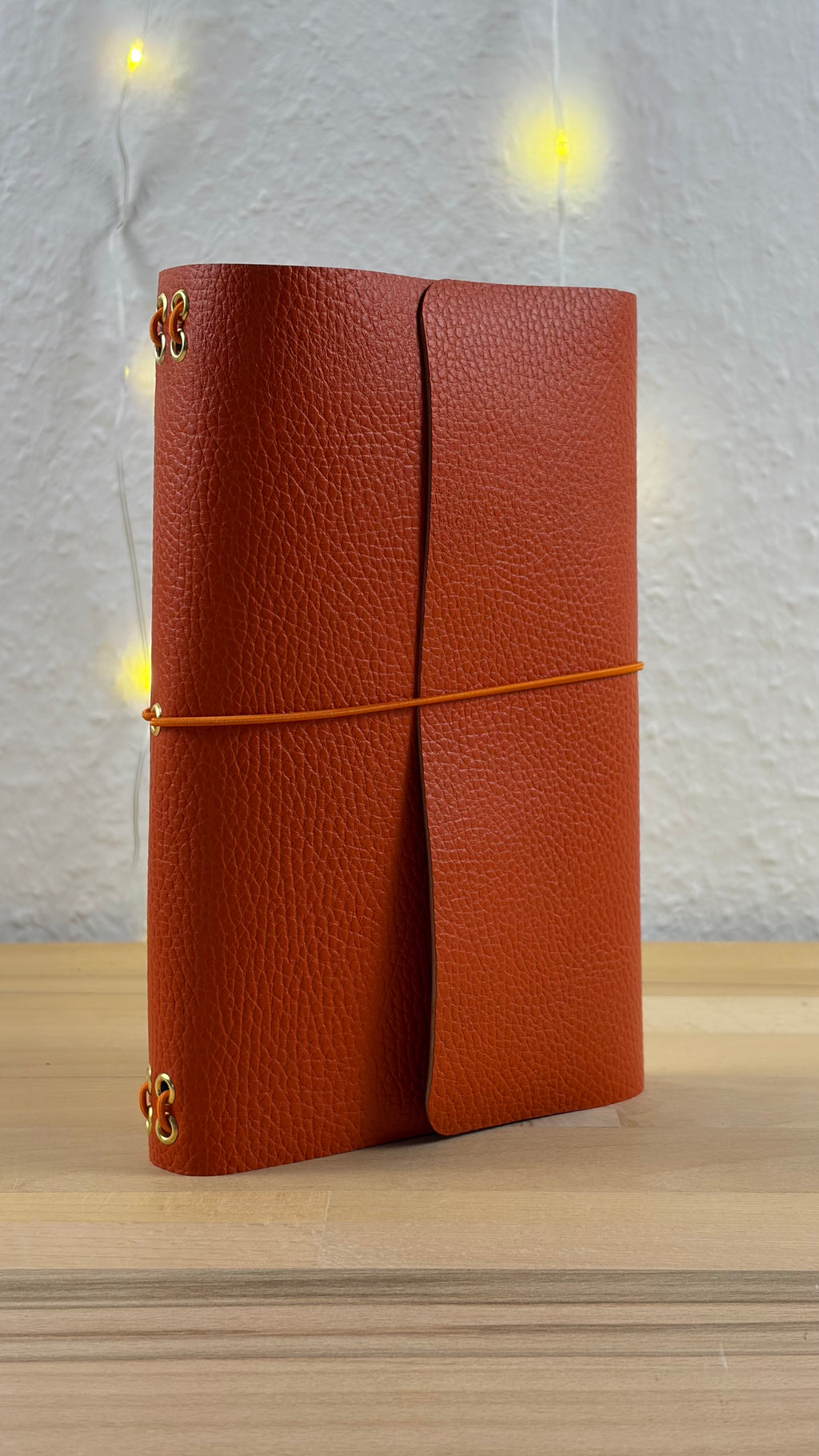 A5 Echtleder Journal Cover | Orange