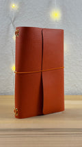 A5 Echtleder Journal Cover | Orange