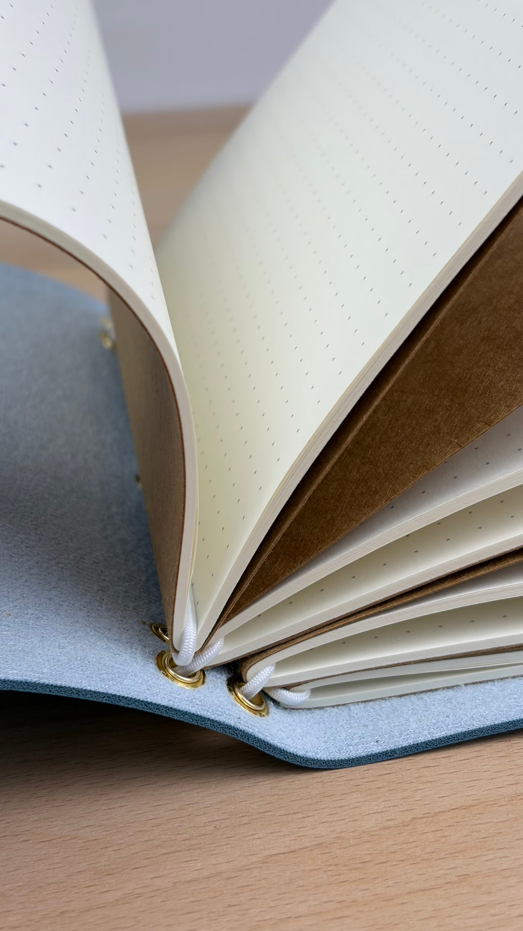 A6 Kunstleder Journal Cover | Hellblau