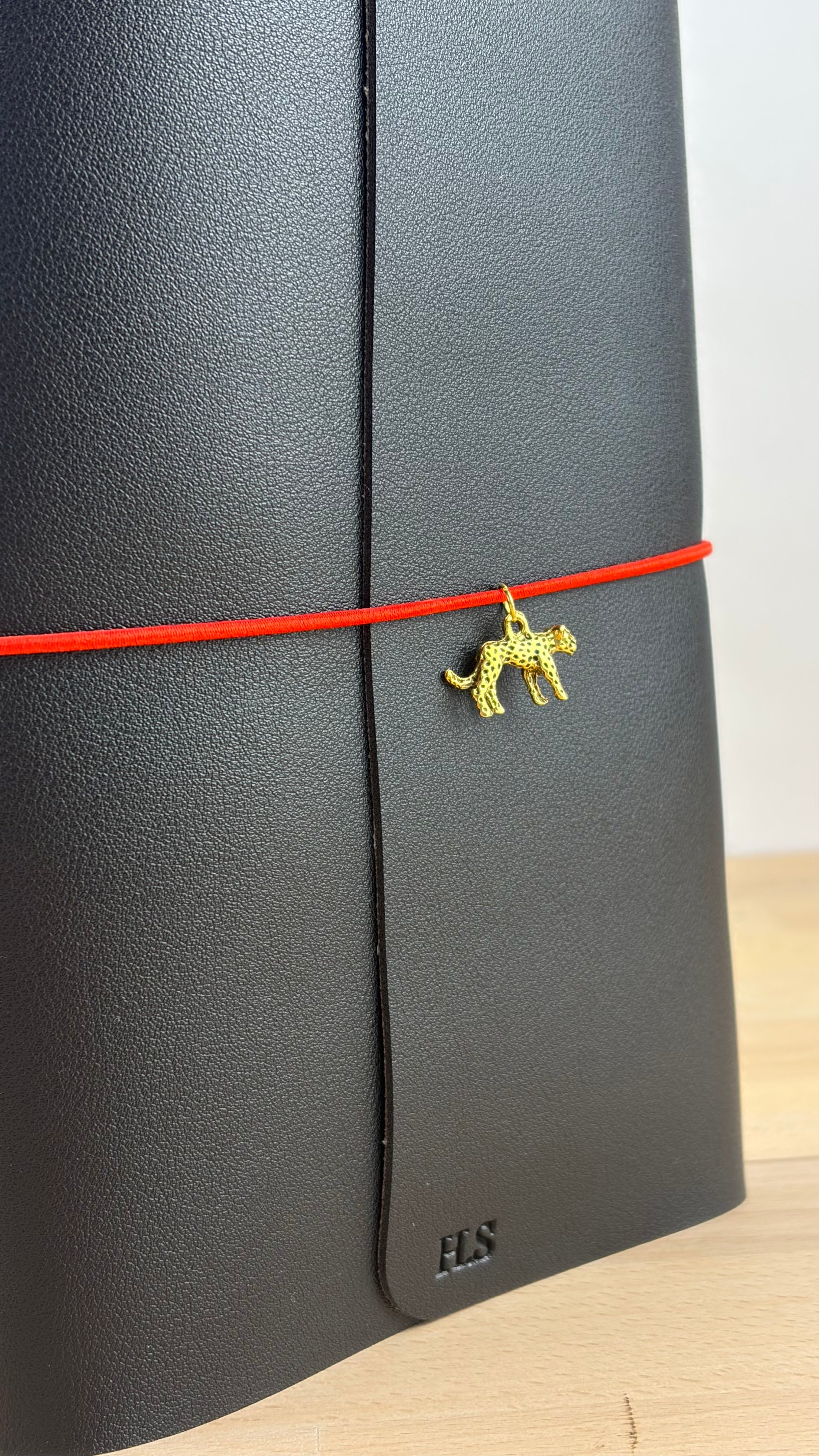 A5 Kunstleder Journal Cover | Schwarz