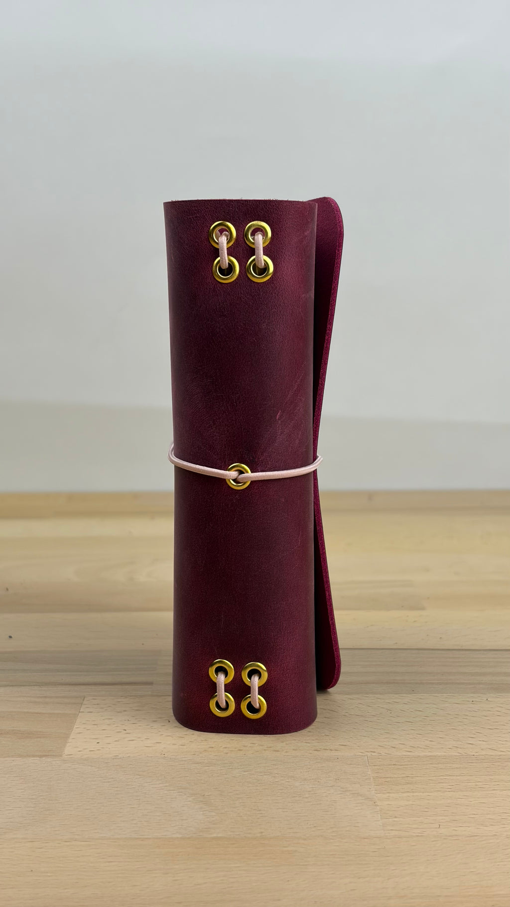 A6 Echtleder Journal Cover | Magenta