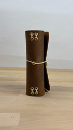 A6 Echtleder Journal Cover | Cognac