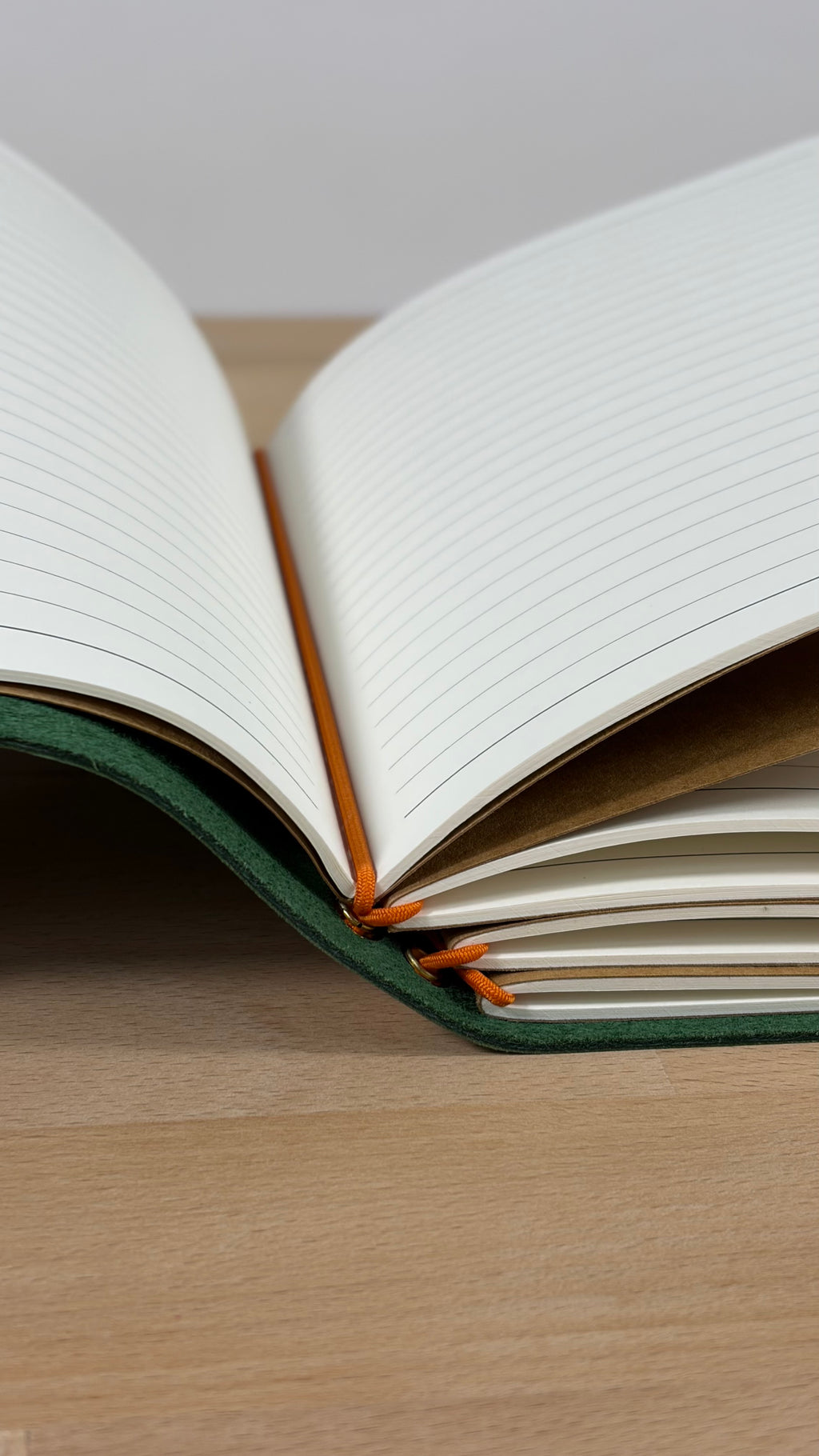A5 Echtleder Journal Cover | Waldgrün