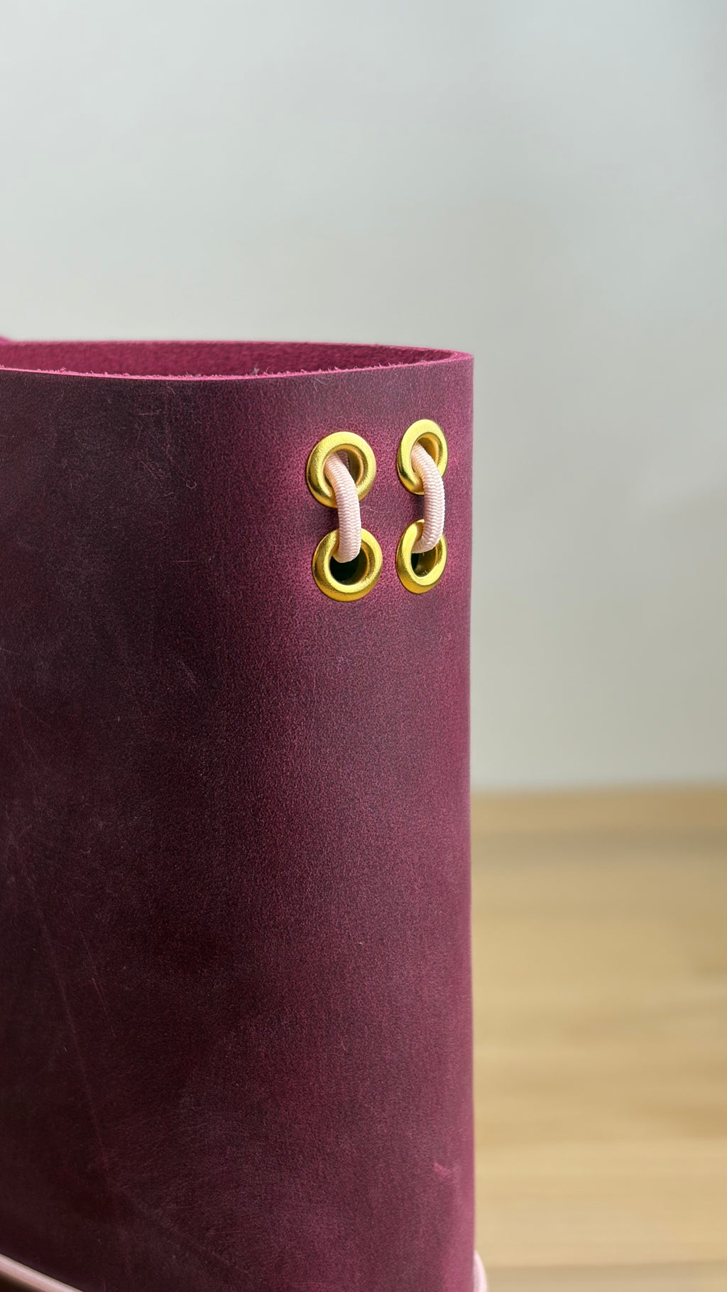 A5 Echtleder Journal Cover | Magenta