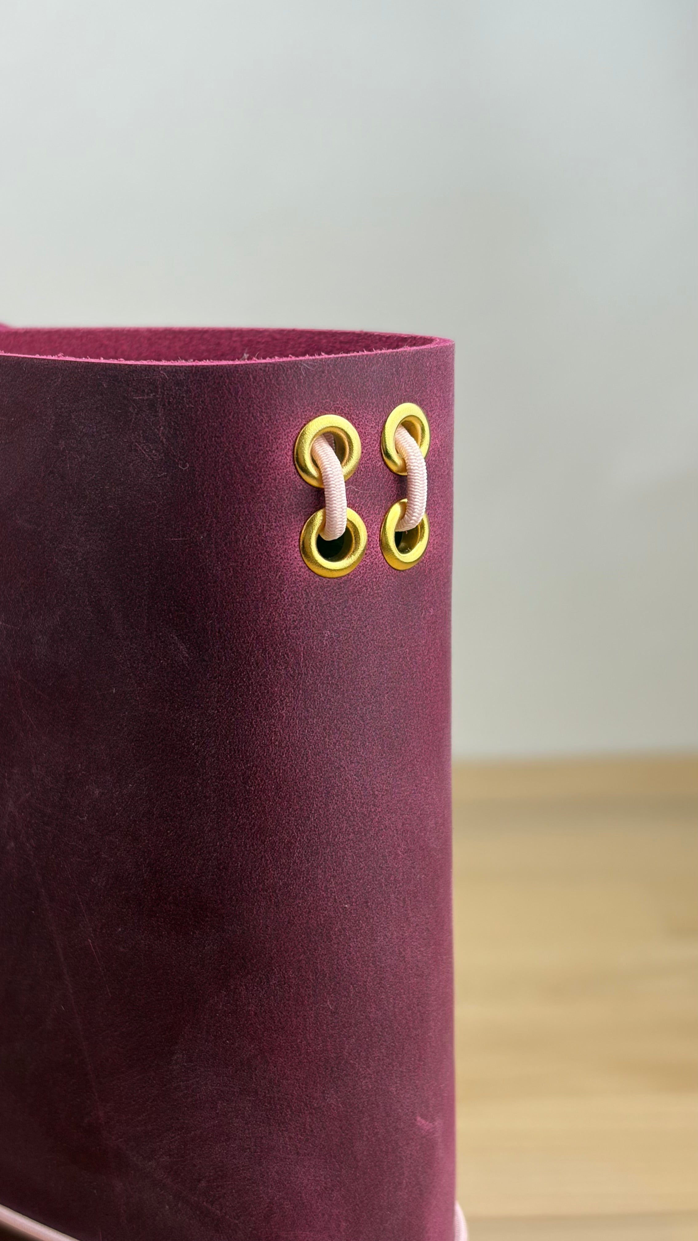 A5 Echtleder Journal Cover | Magenta