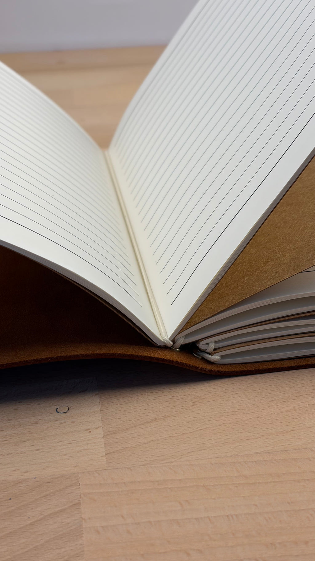 A5 Echtleder Journal Cover | Cognac