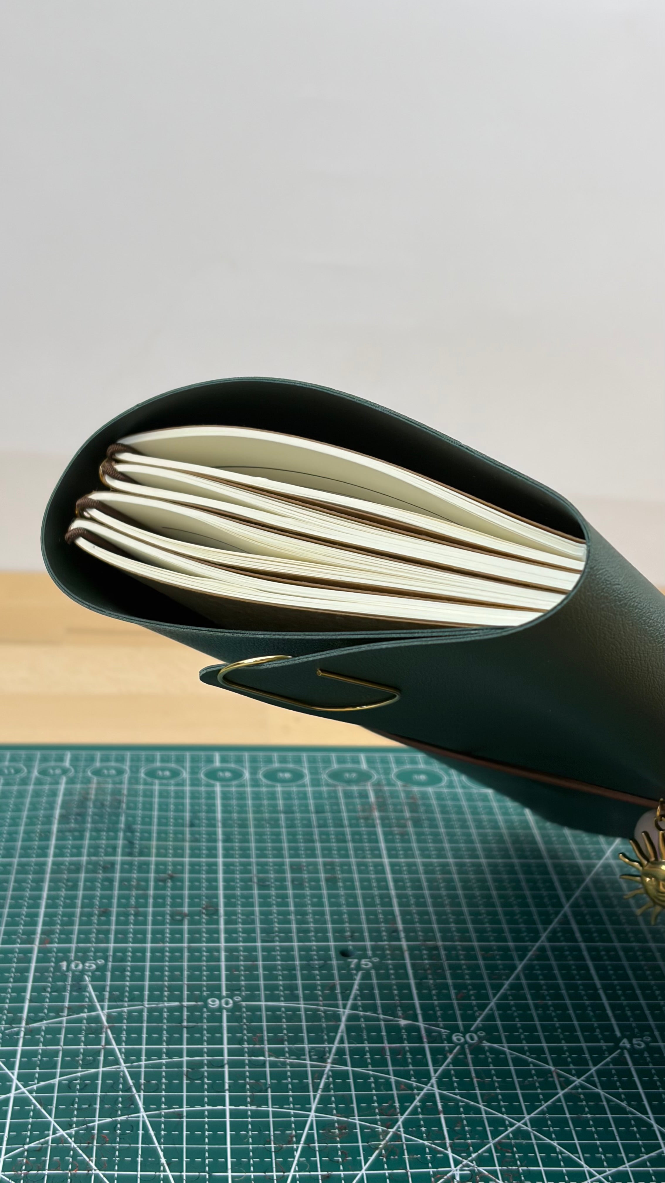 A5 Kunstleder Journal Cover | Dunkelgrün