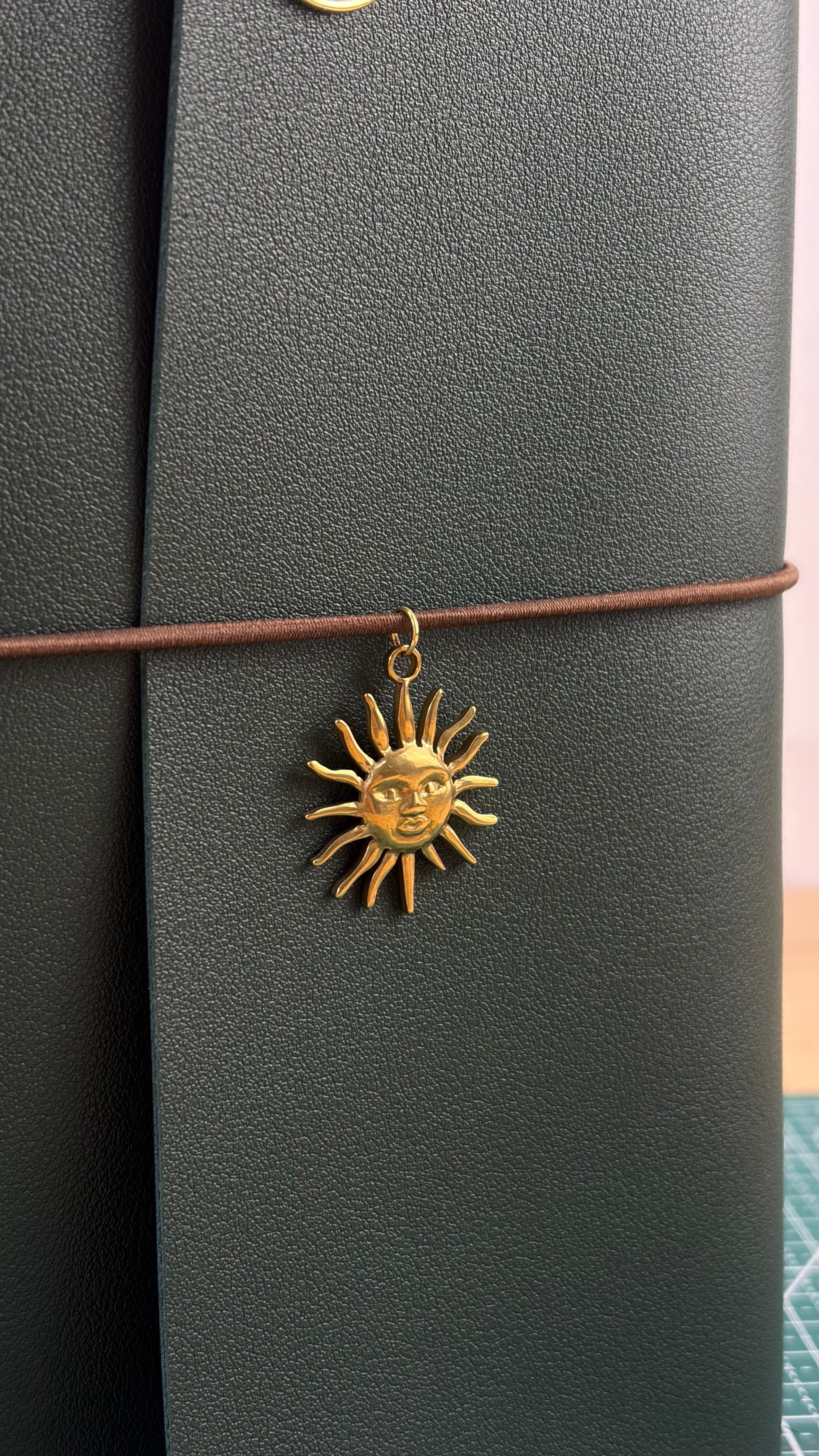 A5 Kunstleder Journal Cover | Dunkelgrün
