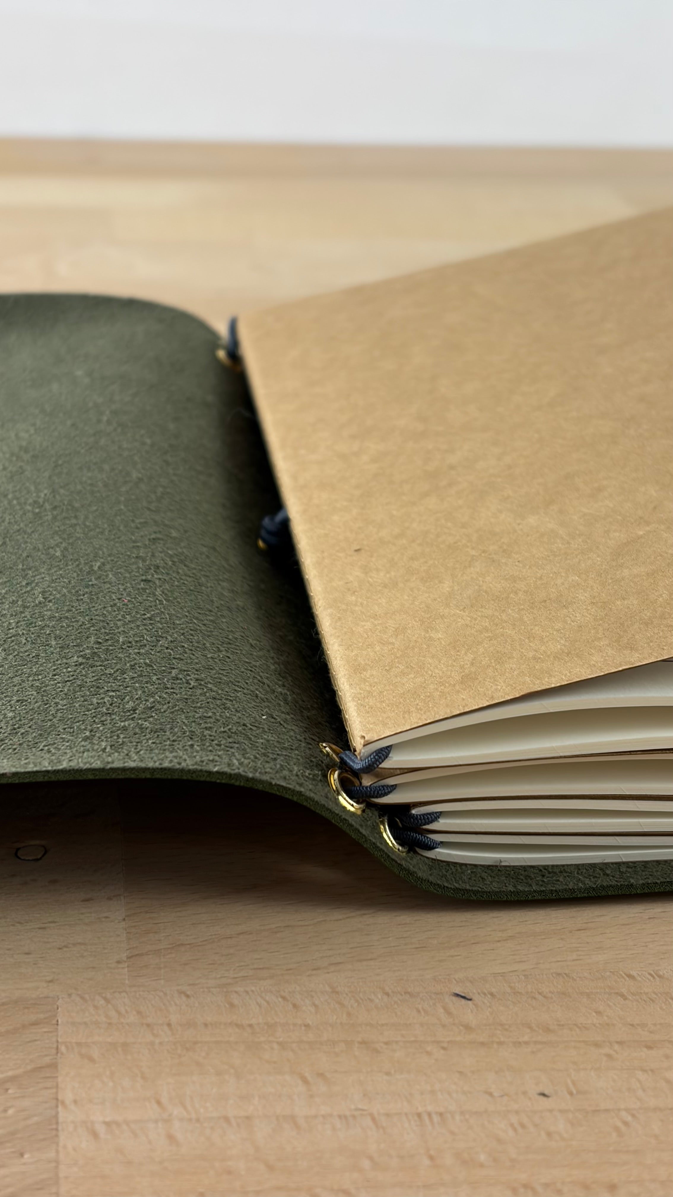A5 Kunstleder Journal Cover | Grün