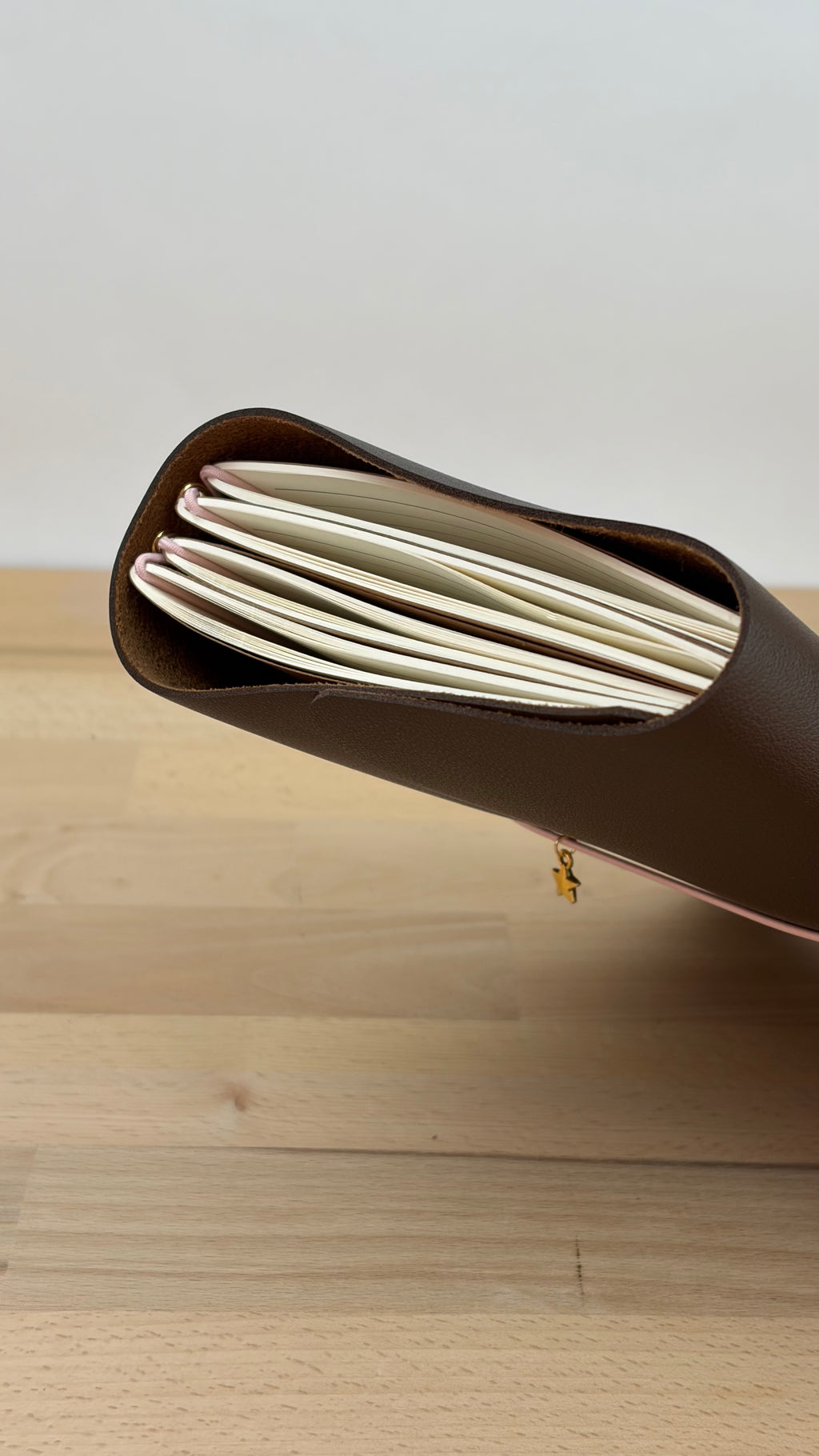 A5 Kunstleder Journal Cover | Dunkelbraun