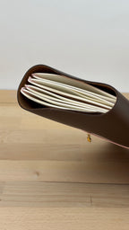 A5 Kunstleder Journal Cover | Dunkelbraun