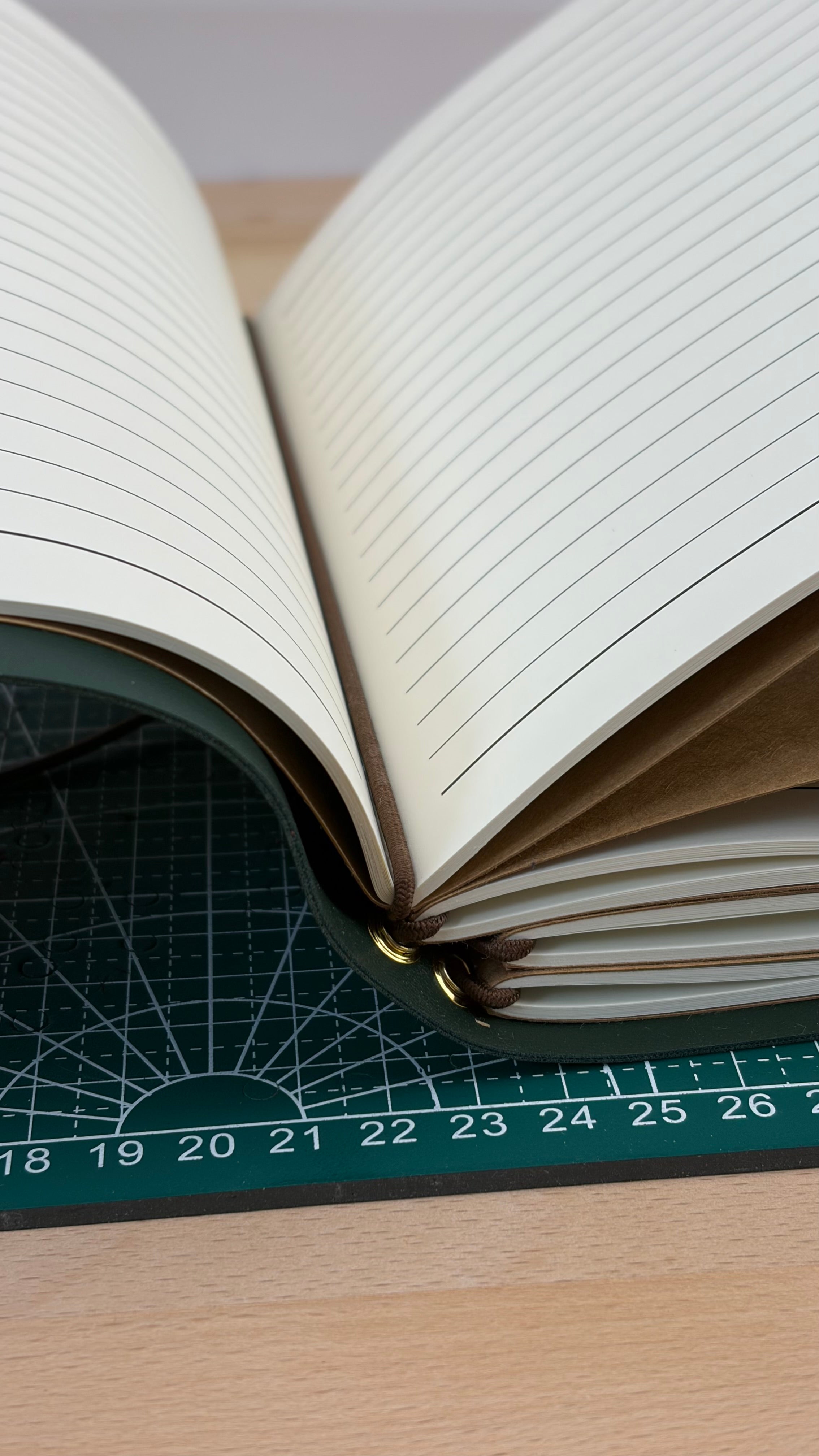 A5 Kunstleder Journal Cover | Dunkelgrün