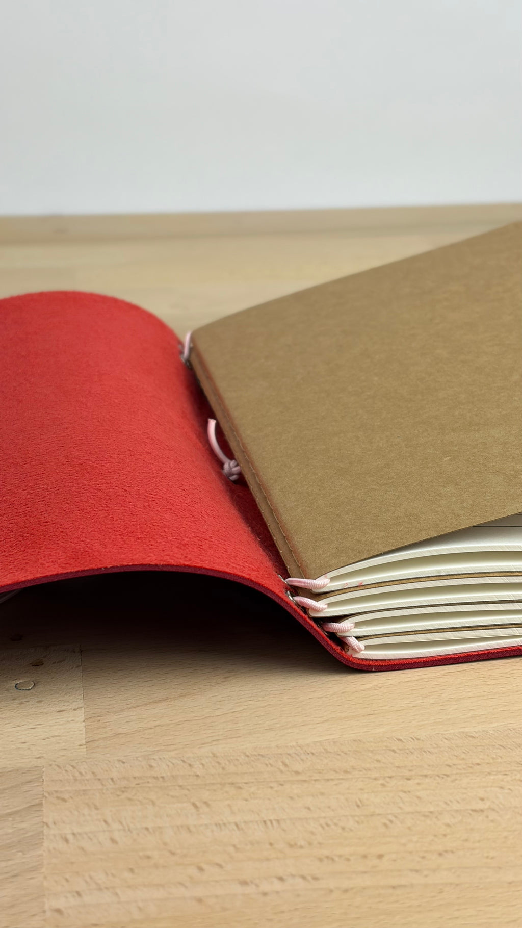 A5 Kunstleder Journal Cover | Weinrot