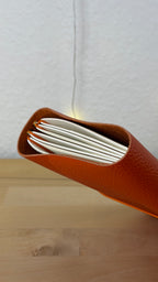 A5 Echtleder Journal Cover | Orange
