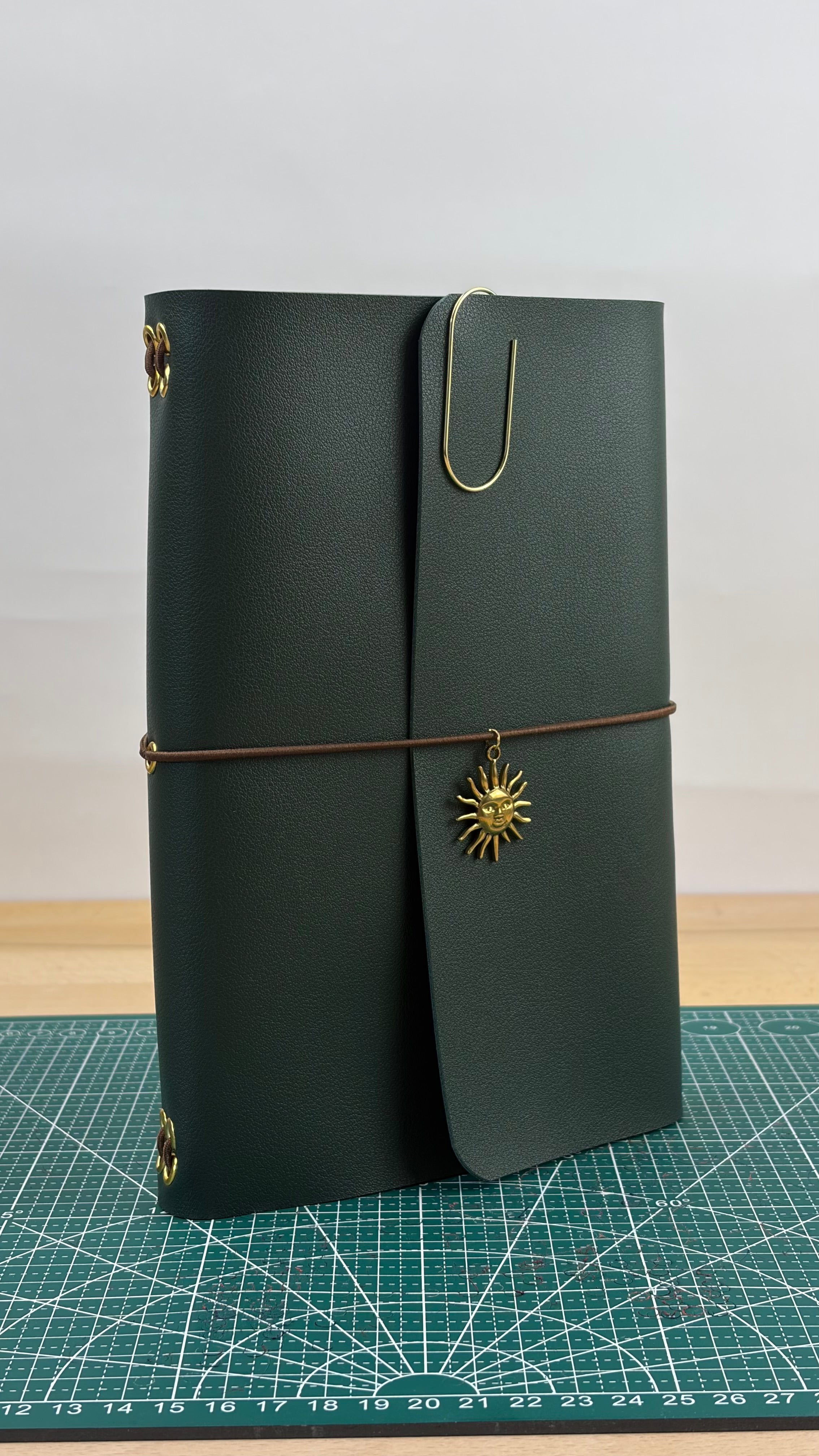 A5 Kunstleder Journal Cover | Dunkelgrün