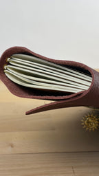 A5 Echtleder Journal Cover | Dunkelrot