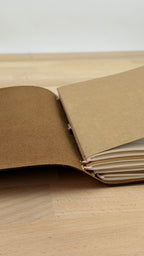 A5 Kunstleder Journal Cover | Dunkelbraun