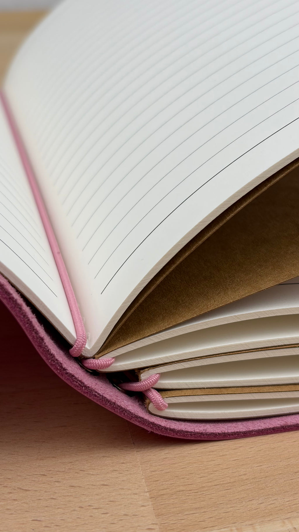 A5 Echtleder Journal Cover | Pink